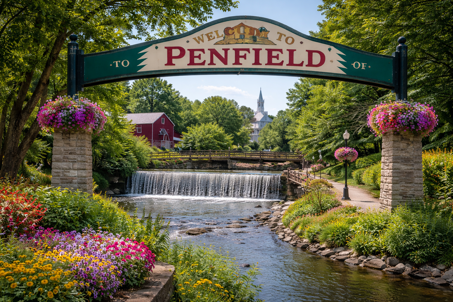 Penfield NY landmark – Maid 4 Time house cleaning service area